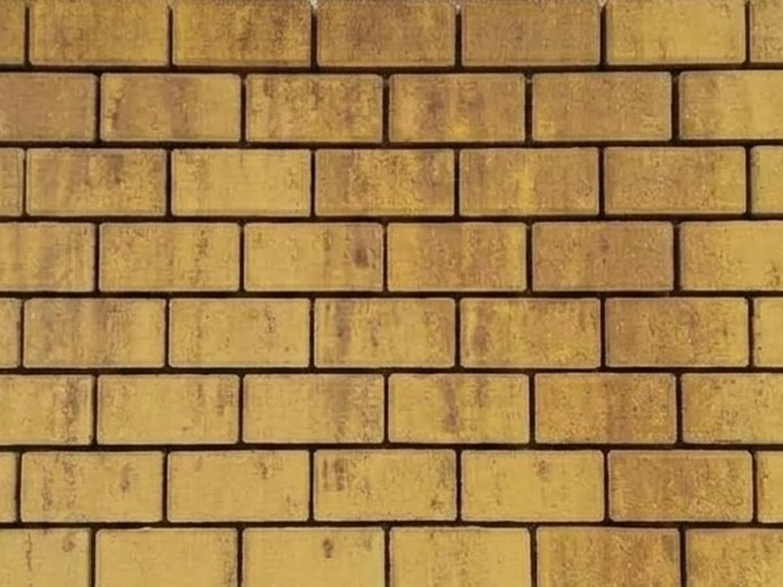 SUPER RECTANGLE pavers in a mustard colour mix